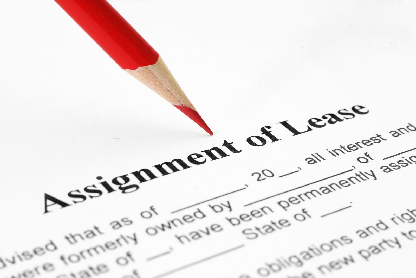 assignment of a lease practical law